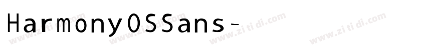 Harmony0S Sans字体转换